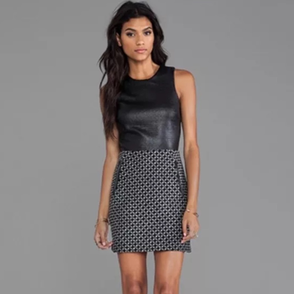 DV dolce vita maciee checkered tweed dress xs